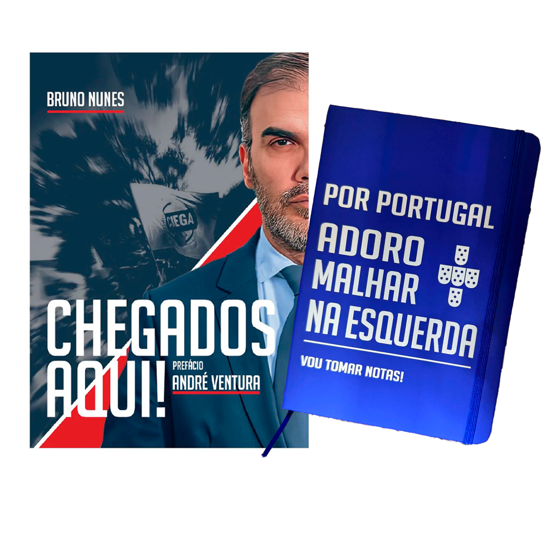 Pack - Livro Chegados Aqui + Bloco de notas